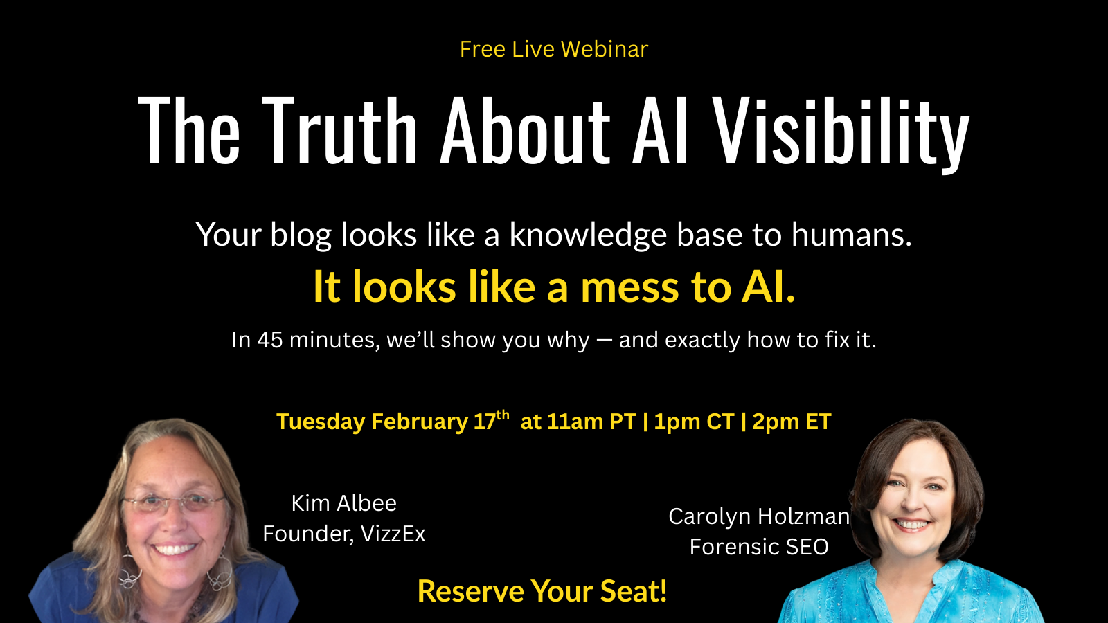 Live Webinar - Register now!