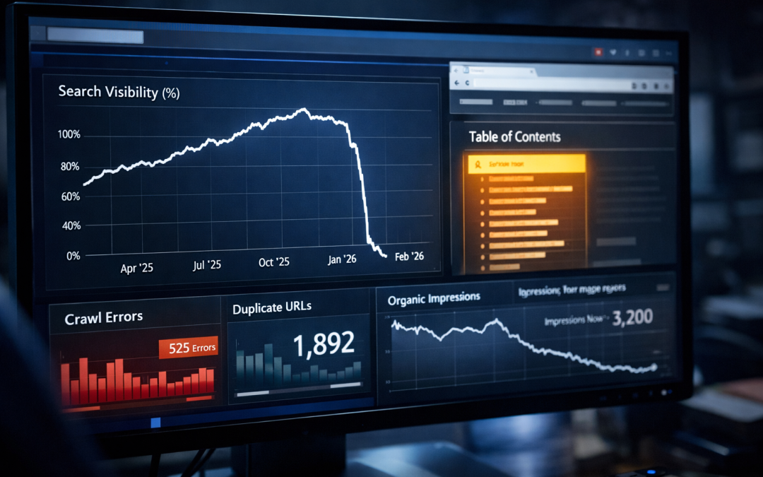 Why A Most Beloved Content Feature is Quietly Killing SERPS: The February 2026 Visibility Collapse