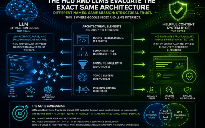 The HCU / LLM Parity Matrix: Why “Helpful” Means “Architectural Trust”