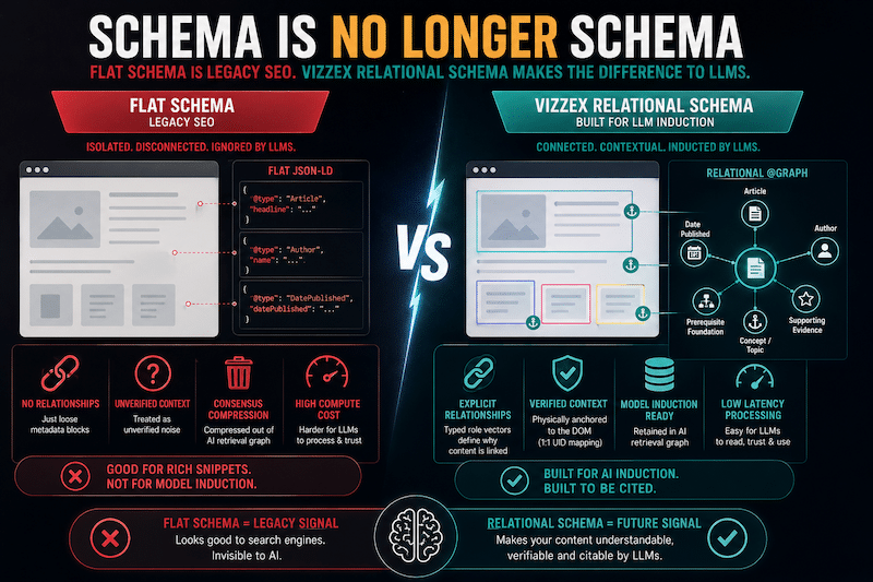 Schema is no longer Schema: Flat Schema vs. VizzEx Relational Graphs