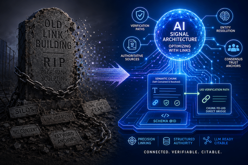 The Death of PageRank Sculpting –  How AI Ingestion and Chunk-Autonomy Redefine Web Linking Architecture