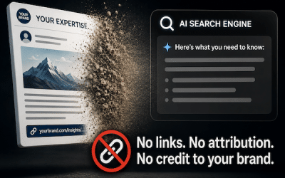 The Brand Stripping Penalty: Why AI Search Engines Steal Your Expertise and Erase Your Referral Links