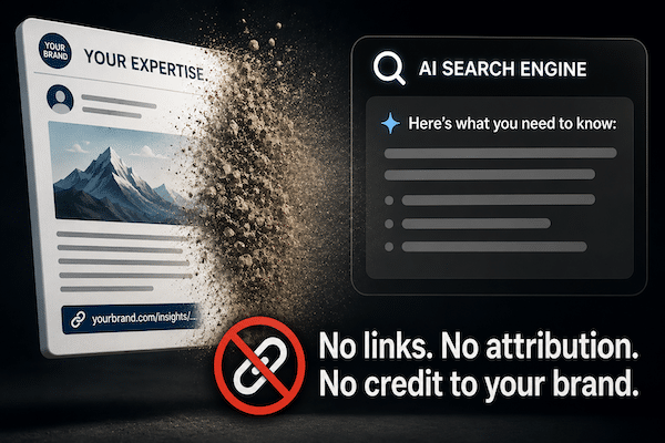 Why AI Search Engines Steal Your Expertise and Erase Your Referral Links