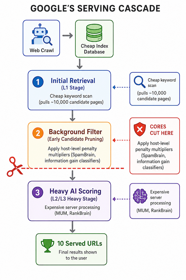 Google's Serving Cascade