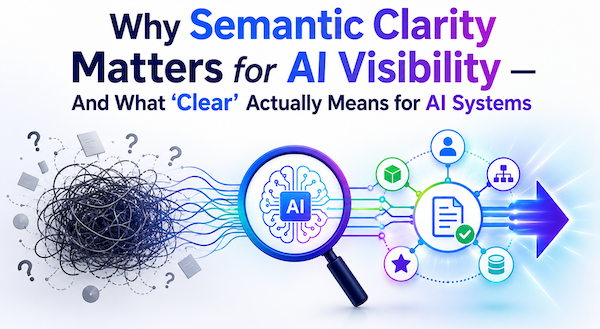 Why Semantic Clarity Matters for AI Visibility — And What 'Clear' Actually Means for AI Systems